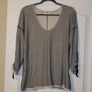 Maurices Striped 3/4 Length Sleeves